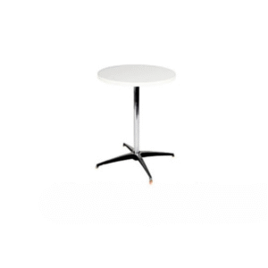 24" Round Café Table – 24" Diameter x 30" Height – White Bistro Table for Events
