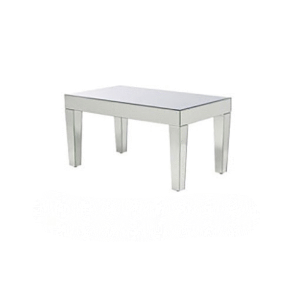 Mirrored Coffee Table – 36" x 21" x 20" – Glam Event Lounge Table