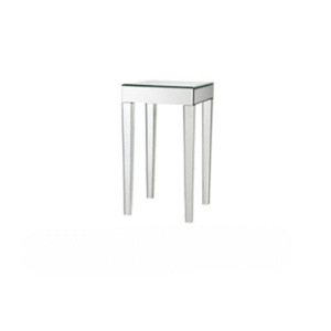 Mirrored Square End Table – 14" x 14" x 25" – Glam Accent Table for Event Lounges