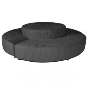 BLACK ROUND SETTEE