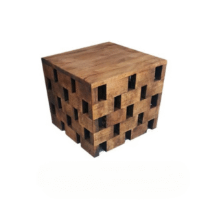 Cage coffee table rental with metal base and modern tabletop for events