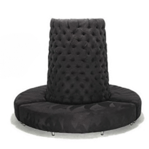 Black royal round bench