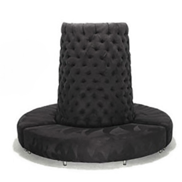 Black royal round bench