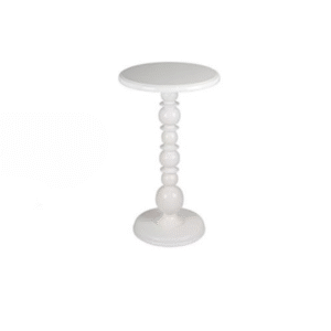 Baroque Hi-Boy Table – 24" Round x 42" High – Black or White Cocktail Table for Events