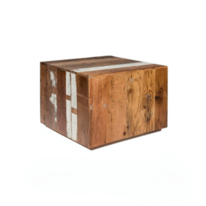 Reclaimed Wood Coffee Table – 24" x 24" x 18" – Rustic Event Lounge Table