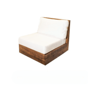 Sunset chair rental with warm-toned cushions for stylish event