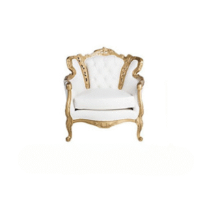 Stunning Armchair with elegant curves and plush cushioning for sophisticated event seating