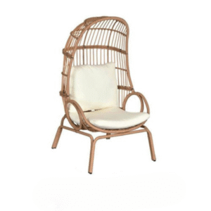 Boho chair rental with natural texture for bohemian event seating