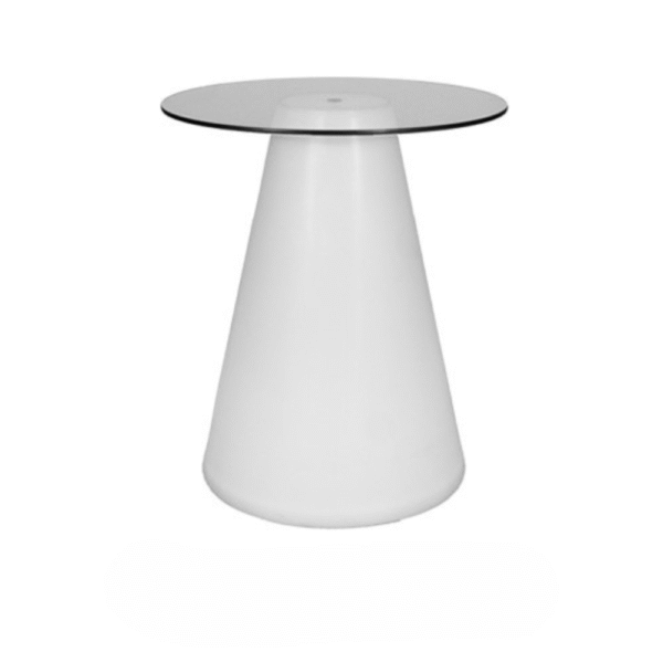 Martini Hi-Boy Table in Black and White – Tall Hourglass Cocktail Table for Events
