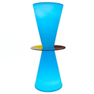 GLOW MARTINI HOURGLASS HI-BOY TABLE