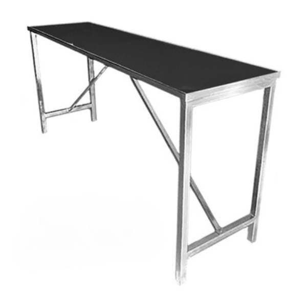 Martini Communal Hi-Boy Table – Long Sculptural Cocktail Table – 90" x 24" x 42"
