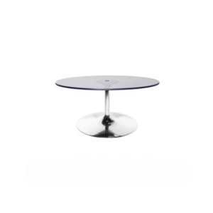 Ghost Coffee Table – Clear Acrylic Lounge Table – 36" Diameter x 18" Height