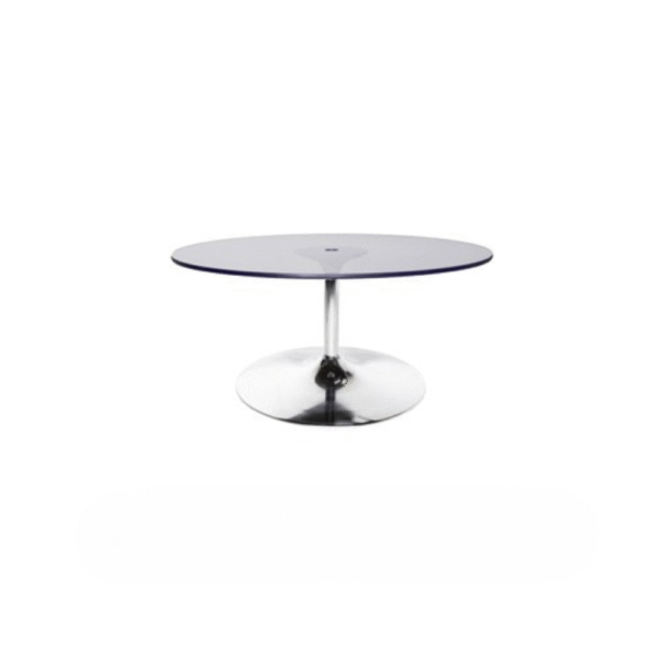 Ghost Coffee Table – Clear Acrylic Lounge Table – 36" Diameter x 18" Height