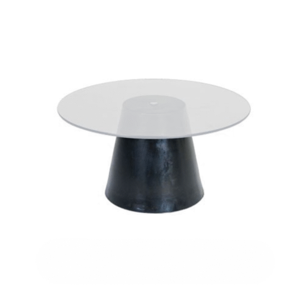 Martini Coffee Table in Black and White Finish – Modern Event Furniture