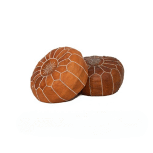 Moroccan pouf rental for boho and lounge event seating