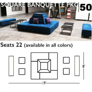 SQUARE BANQUETTE PACKAGE